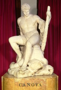 テセウスとミノタウロス、1782年（大理石）